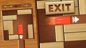EXIT: Unblock Red Wood Block Puzzle Game