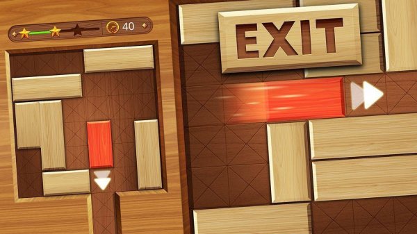 Wood Block Slide Logic Puzzle