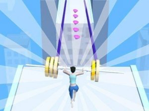 Weightlifting Beauty: Fitness & Parkour Challenge
