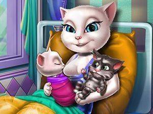 Angela Twin Kittens Care Game