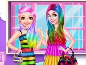 Princess Rainbow Look Dress Up Game