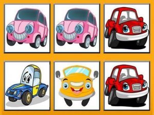 Funny Cars Memory Puzzle Game