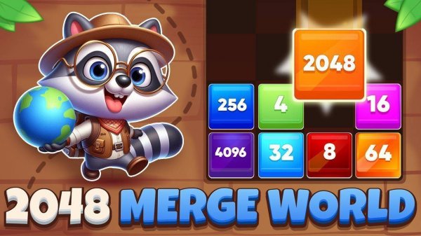 2048 Merge Number Puzzle