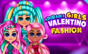 Adorable Girls Valentino Fashion Stylist Game