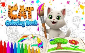 Cat Coloring Book: Relaxing Drawing Game